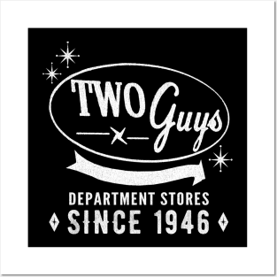 Retro Two Guys Department Store from The 80's Posters and Art